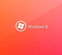 Logotipo do Windows 8 em um fundo gradiente