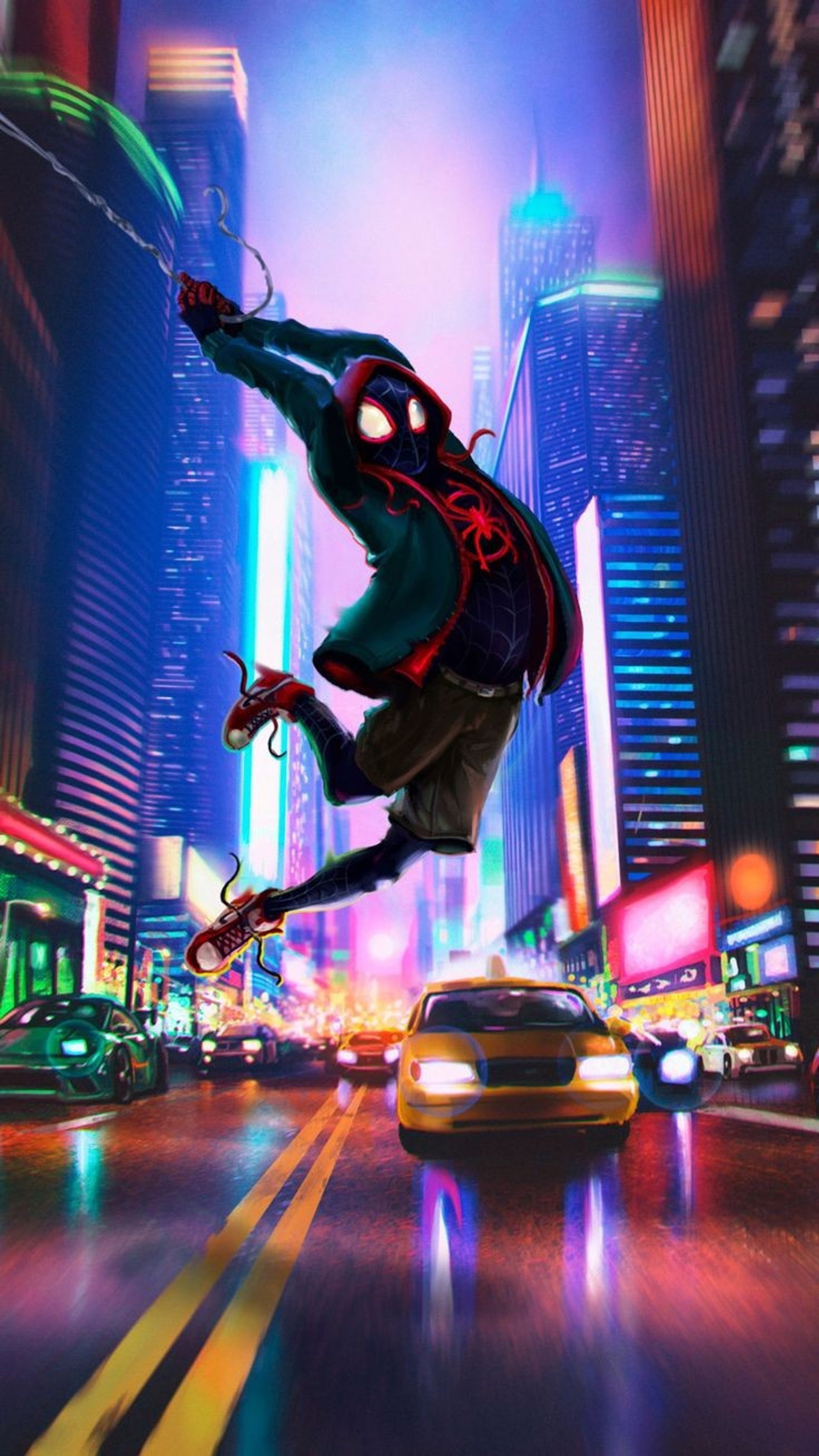 Affiche de spider-man: new generation (araignée, homme, spiderman, vers, miles)