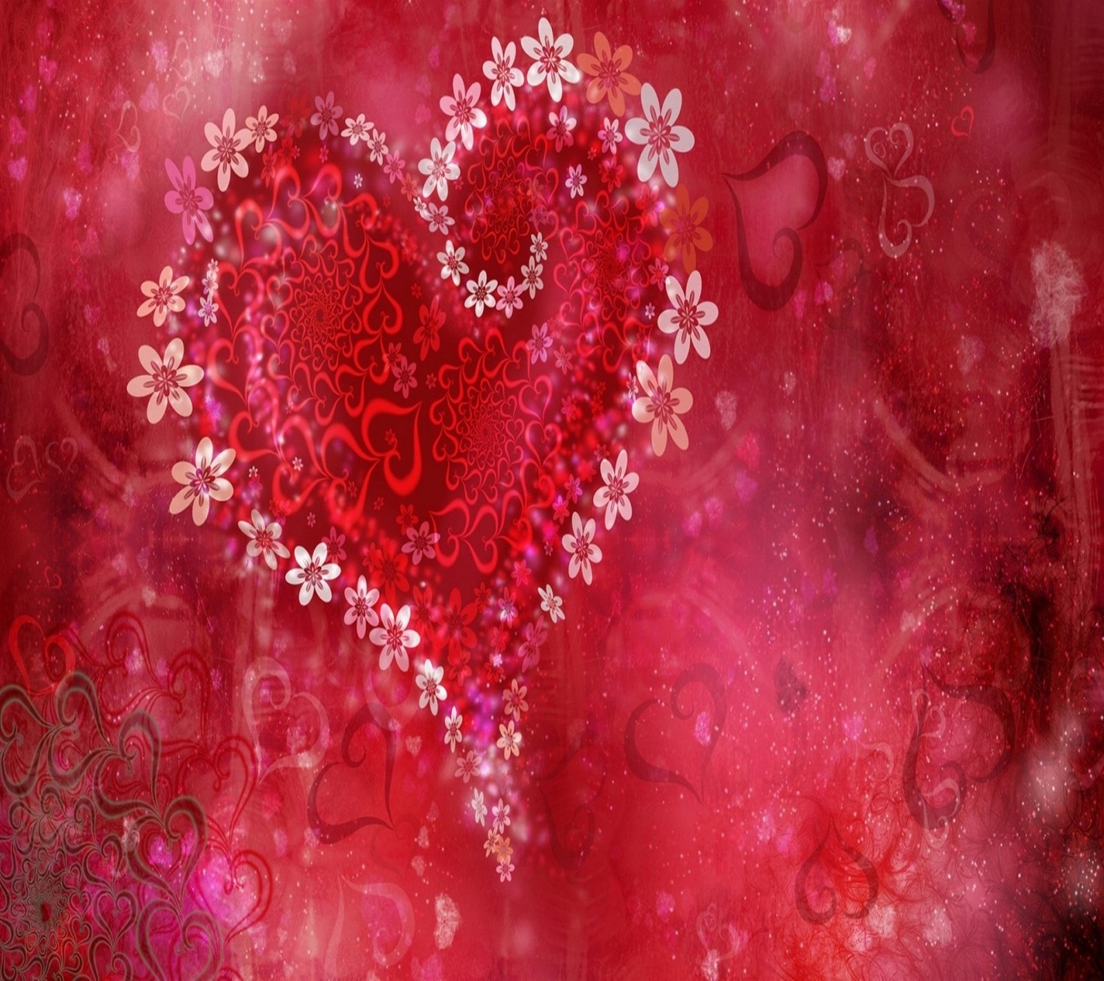 Hd-wallpapers von valentinstag-herzen (nett, wand)