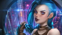 arcane series, tv series, arcane, jinx, lol wallpaper