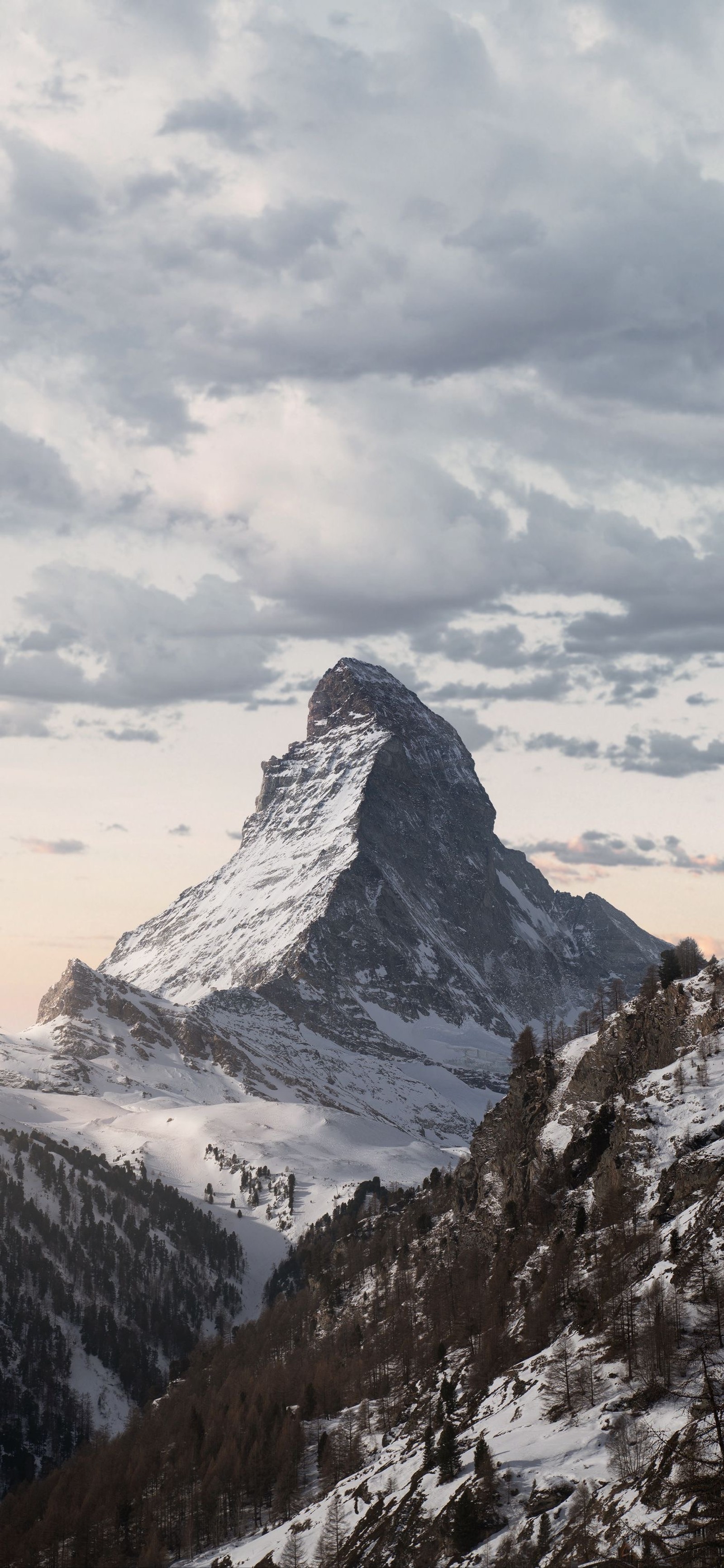 Скачать обои маттерхорн, matterhorn, природа, гора, природный пейзаж