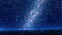 night, sky, stars, scenery, milky way wallpaper