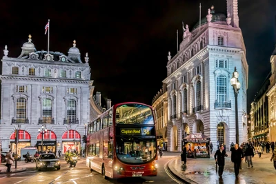 dashcam, landmark, metropolis, transport, night