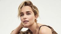 emilia clarke, short hair, actress, women, girls wallpaper