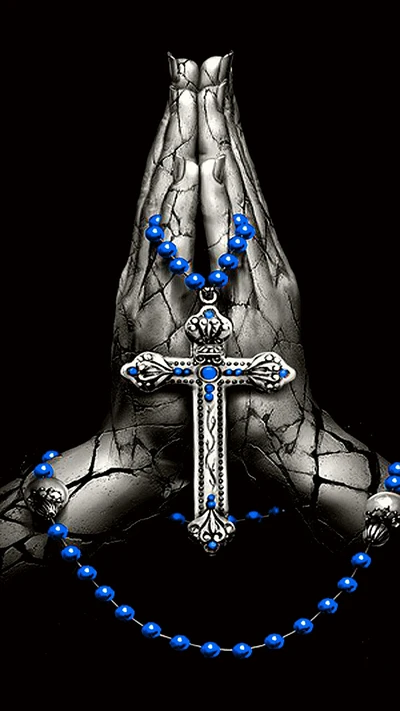 blue, hands, prayer