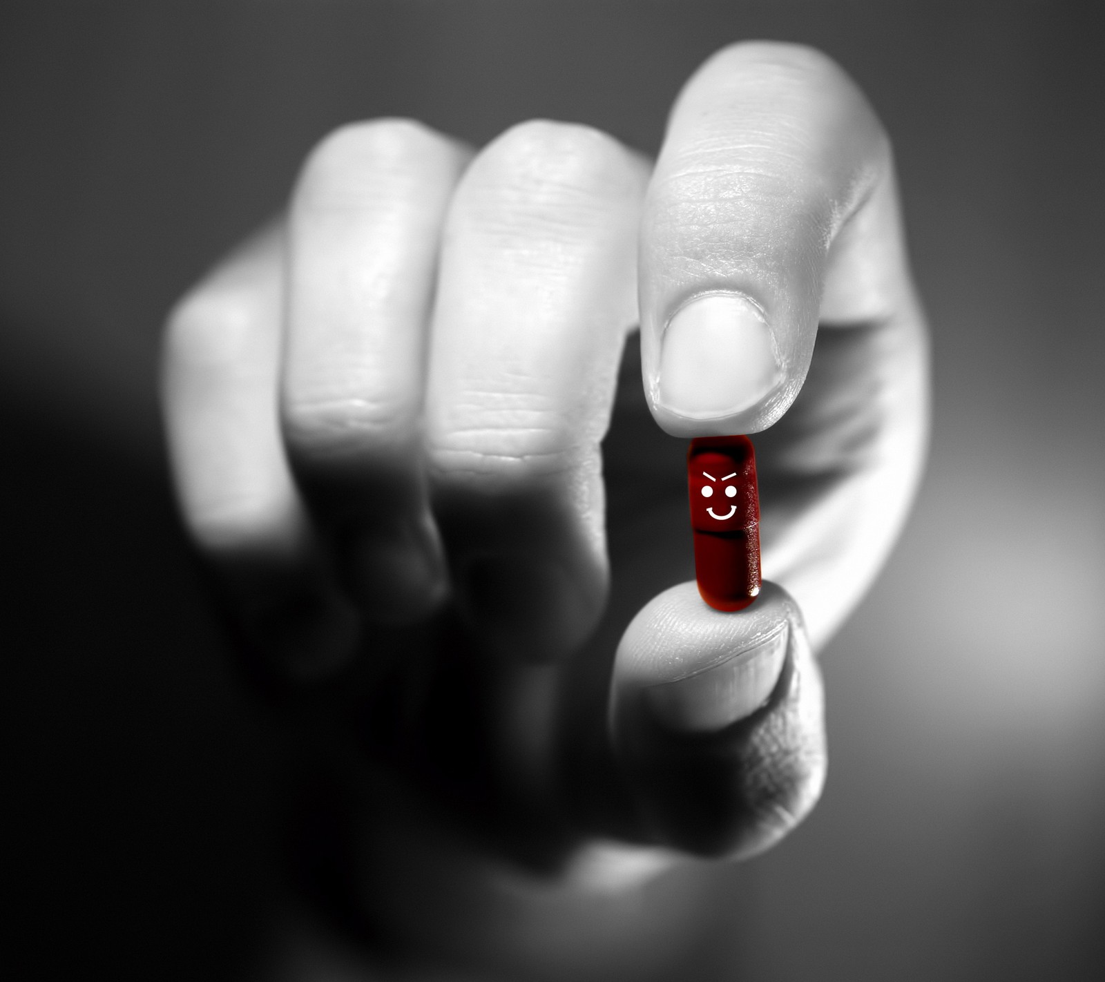 background, evil red, hand, pill Download Wallpaper