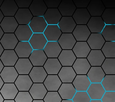 black, blue, honeycomb, techno