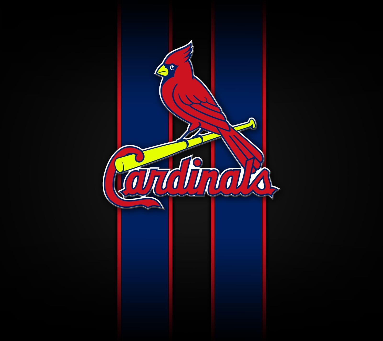 Un gros plan d'une batte de baseball avec un cardinal dessus (cardinaux, mlb, st louis)