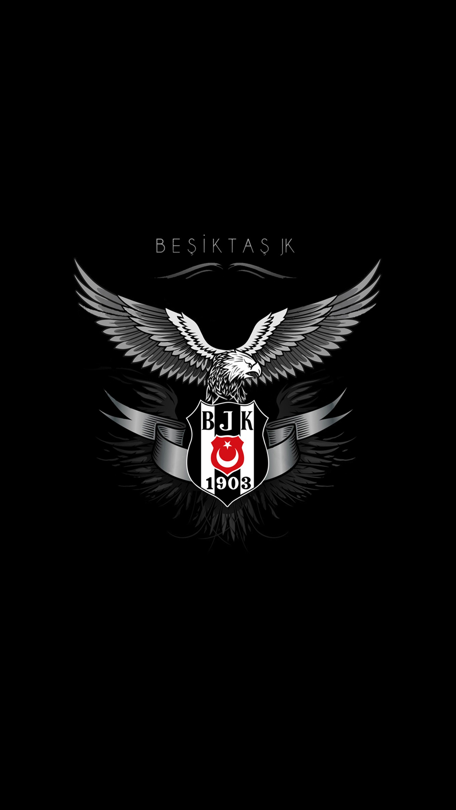 Eine nahaufnahme eines schwarzen hintergrunds mit einem weißen adler und einer roten rose (besiktas, weiß, bjk, schwarz, adler)