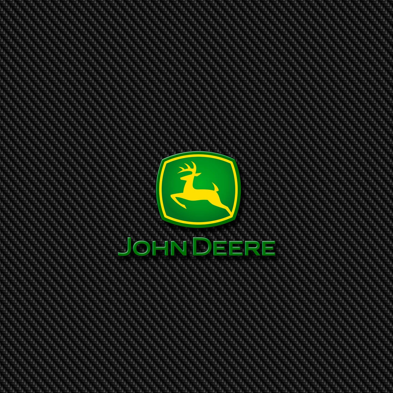 Un logo verde y amarillo para una empresa de tractores (insignia, deere, emblema, john deere, logotipo)