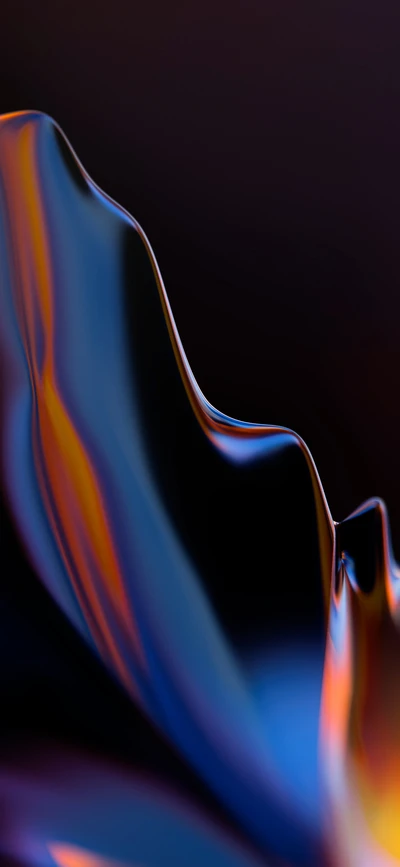 Lebendige Kurven des OnePlus 6T: Ein farbenfrohes Abstract in Belgrad