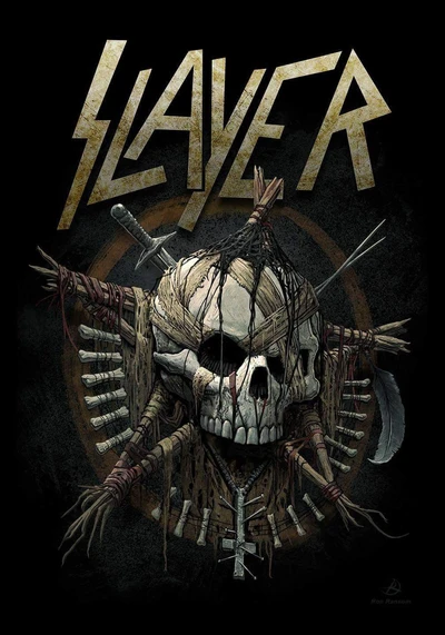 metall, schädel, slayer