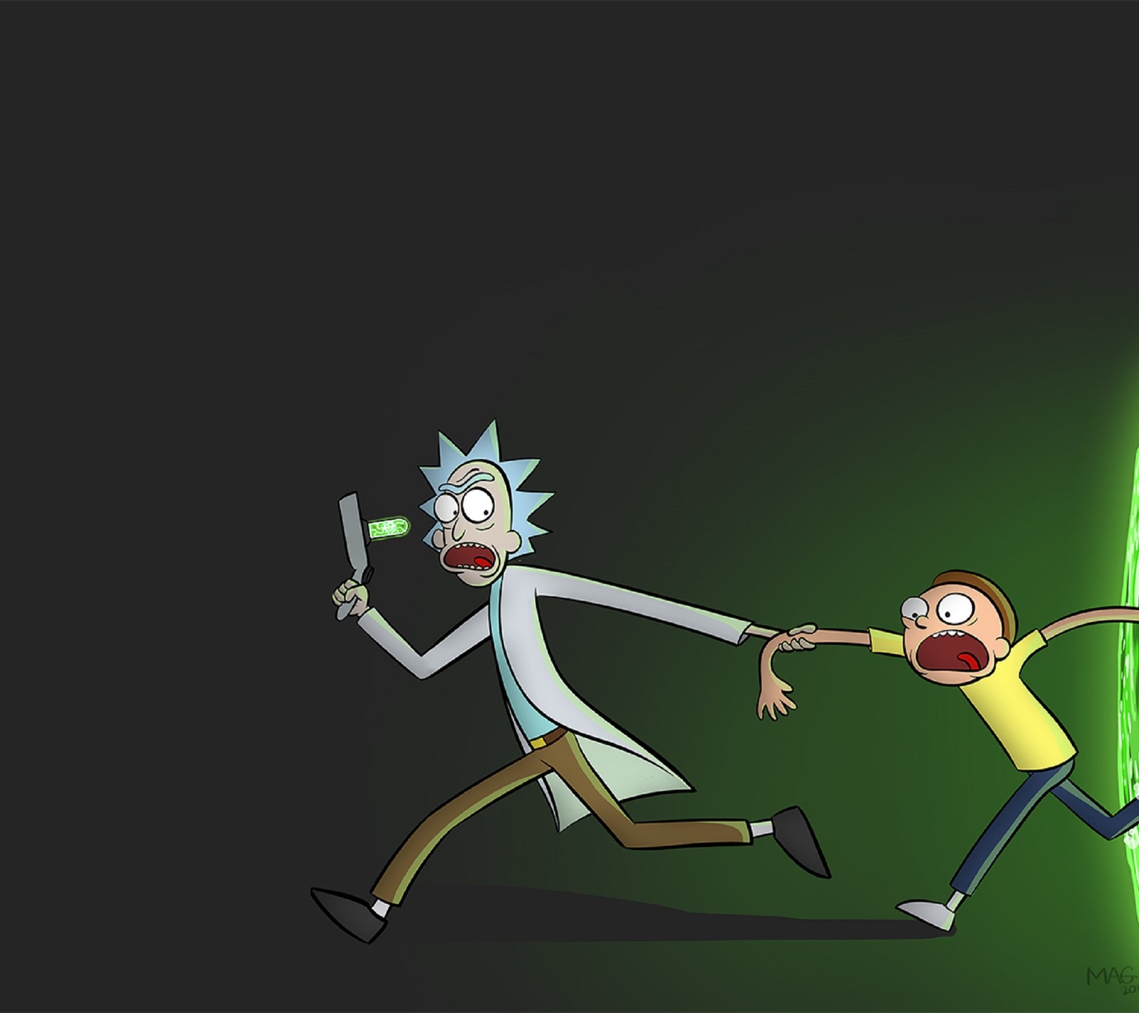 Téléchargez le fond d'écran hd, morty, rick, rick et morty, rick and morty