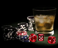 Casino Night: Dice, Chips, and a Chilled Drink