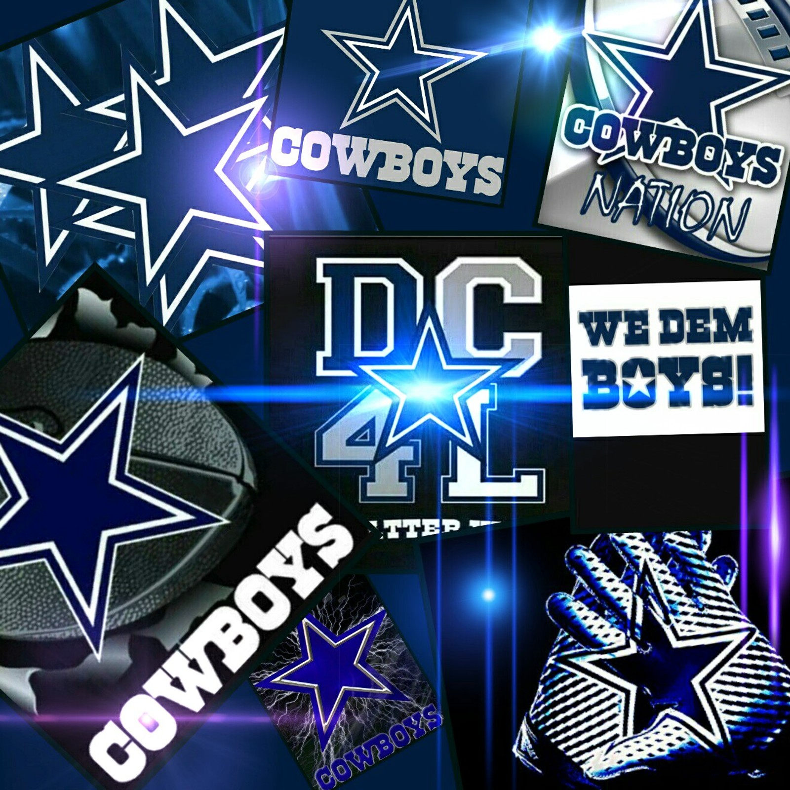 Fond d'écran de football des cowboys (bleu, dallas cowboys, dc4l, football, argent)