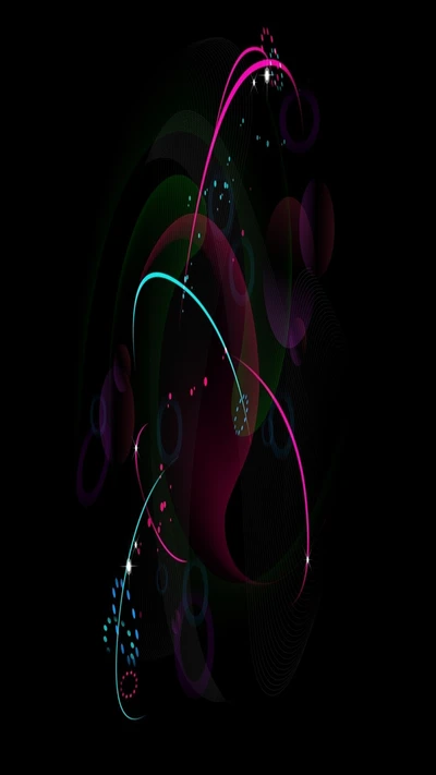 abstracto, fondo, negro, colores, genial