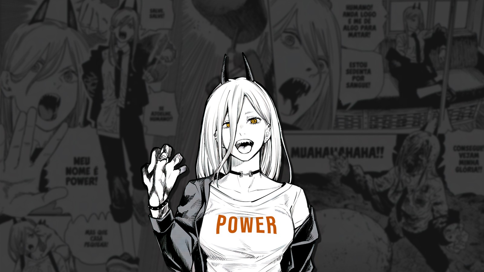 chainsaw man, anime, チェンソーマン, power wallpaper