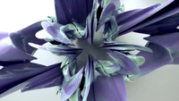 Vibrant Abstract Floral Design in Shades of Purple