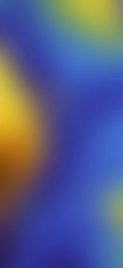 Fundo gradiente vibrante azul e amarelo para dispositivos Xiaomi