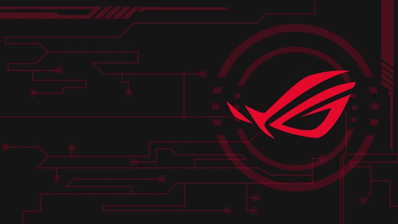 Логотип asus rok на черном фоне (asus, rog, republic of gamers, логотип)