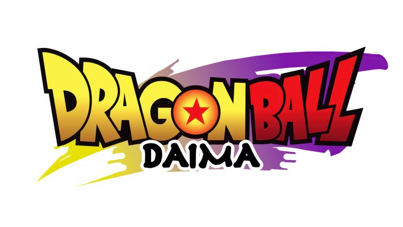 Логотип драгон болл дайма (драгон болл дайма, dragon ball daima, логотип, белый фон, аниме сериал)