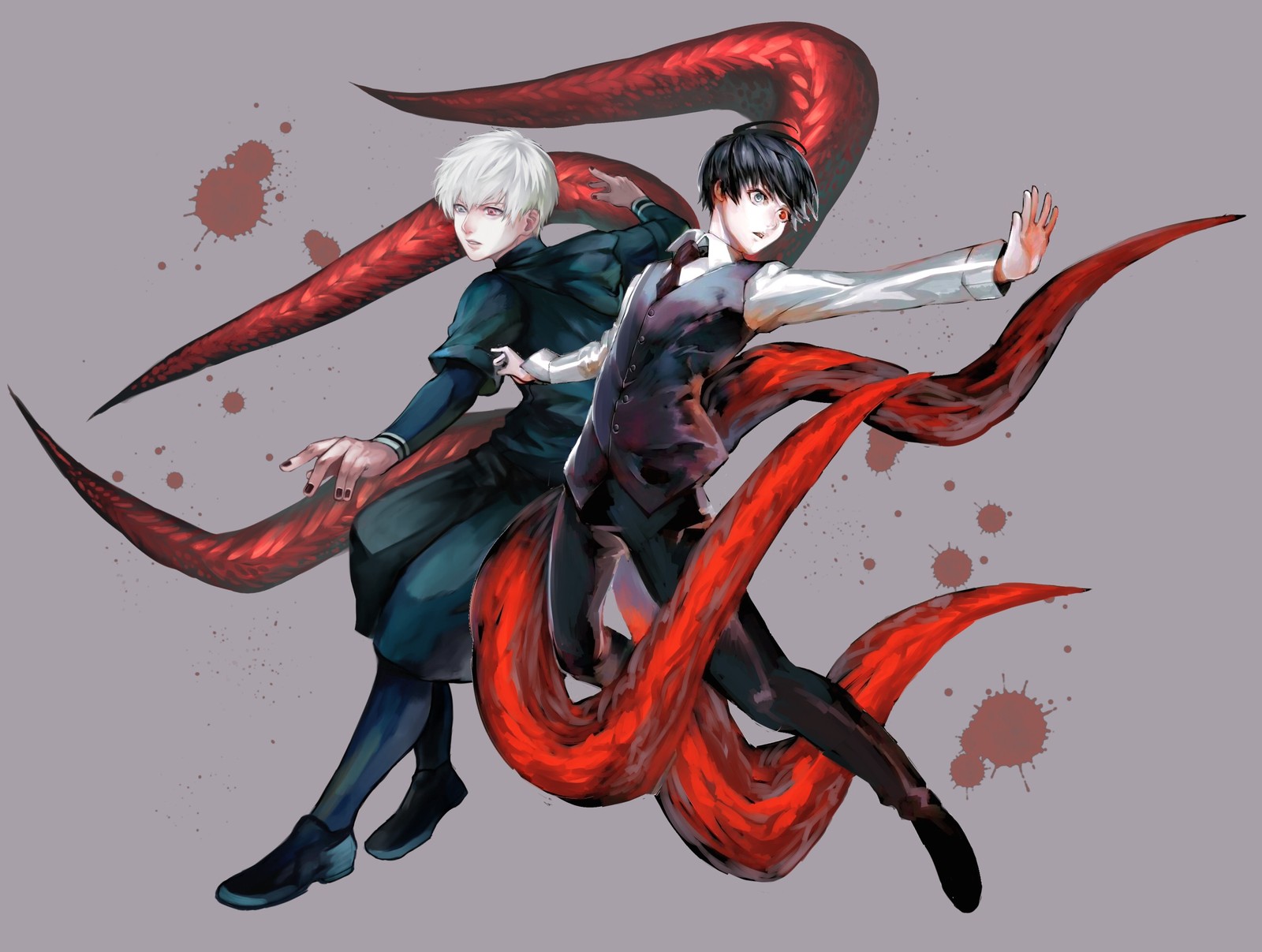 ken kaneki, tokyo ghoul, anime, illustration, demon wallpaper