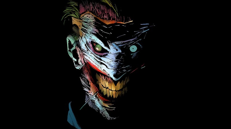 Обои бэтмена и джокера (джокер, joker, улыбка, dc comics, суперзлодей)