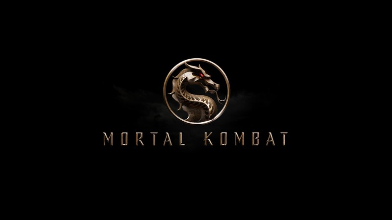 Логотип mortal kombat на черном фоне (mortal kombat, логотип, фильм)