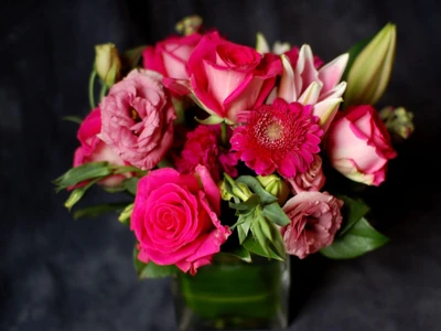 rosas de jardim, rosa, ramalhete de flores, flores cortadas, arranjo floral