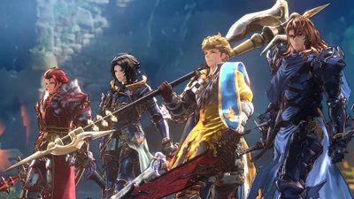 Эпические герои Granblue Fantasy: Зигфрид, Вейн, Ланселот и Персиваль объединяются