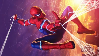 spider man, веб стрельба, marvel comics, комиксы, супергерой