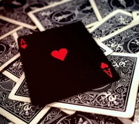 ас, ace of hearts, покер