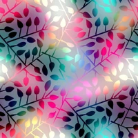 Colorful Shining Leaves Pattern