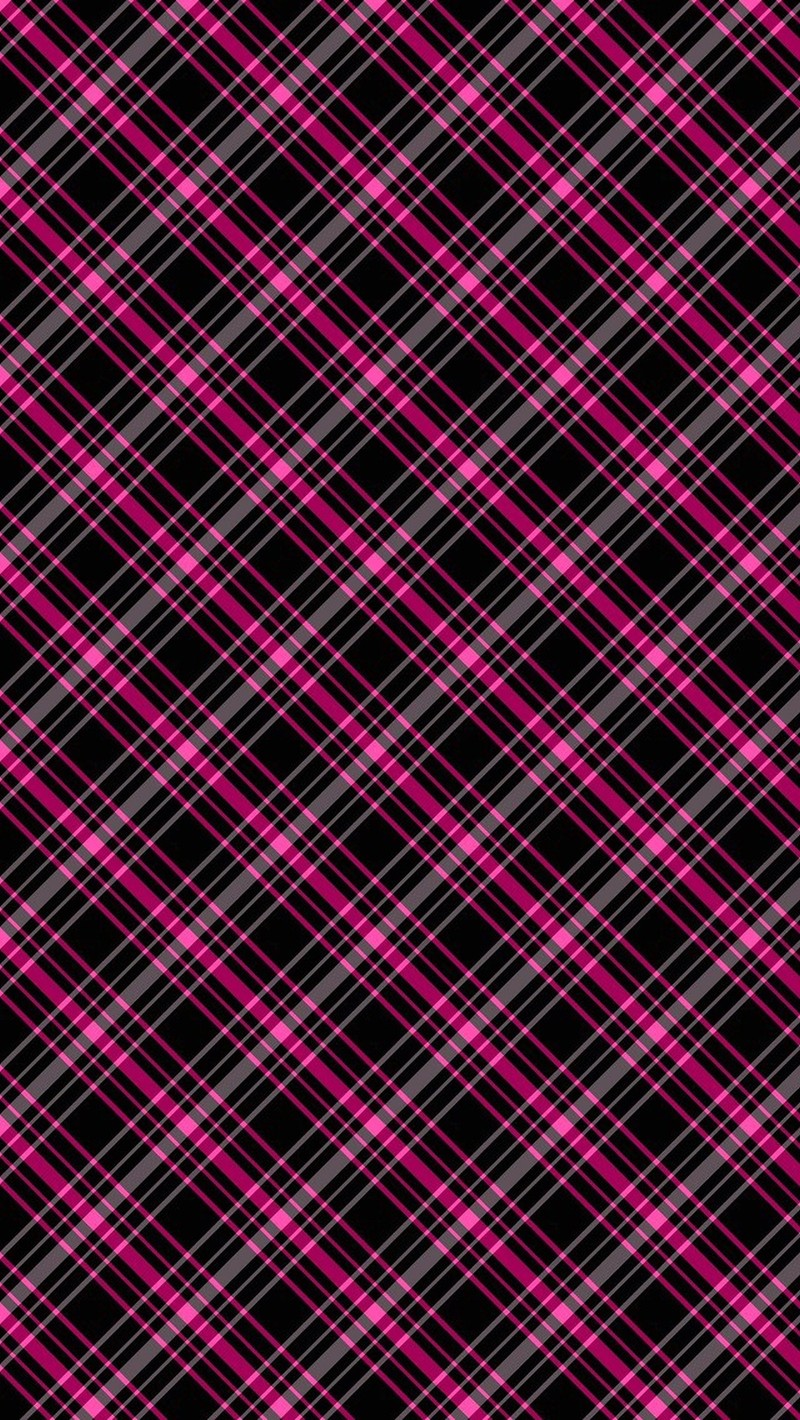 A pink and black plaid pattern with a diagonal design (3d, plaid)