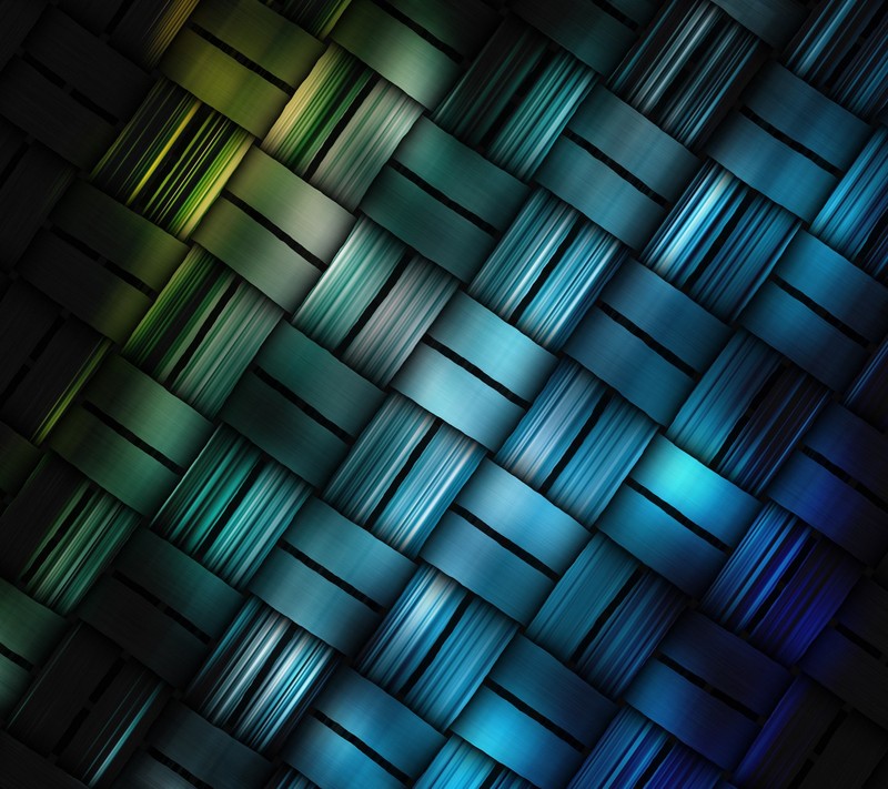 A close up of a woven material with a blue and green light (jsrjy, rjsrj)