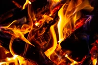 fire, flame, heat, bonfire, orange wallpaper