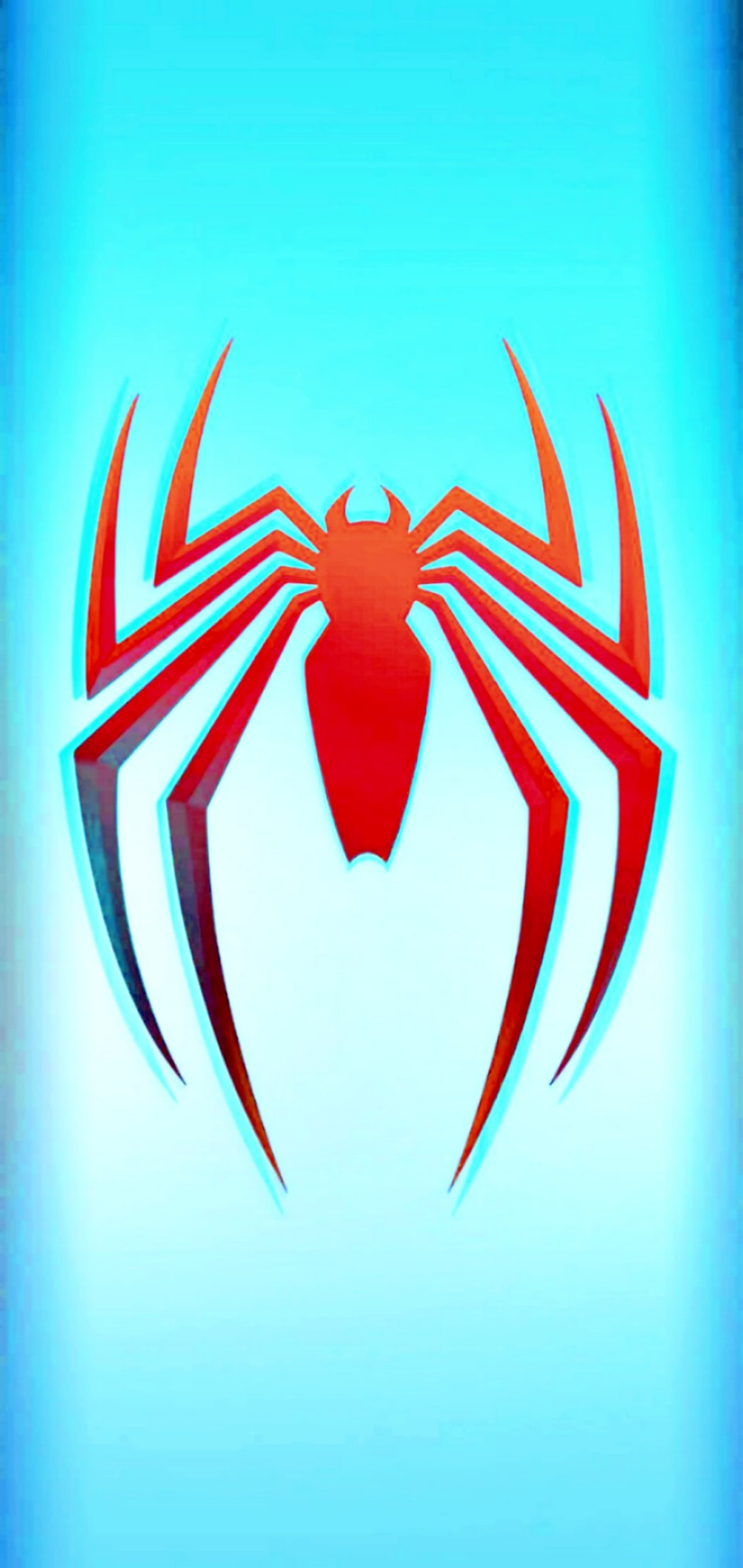 Logo de spider-man sur un fond bleu (hd, spiderman)