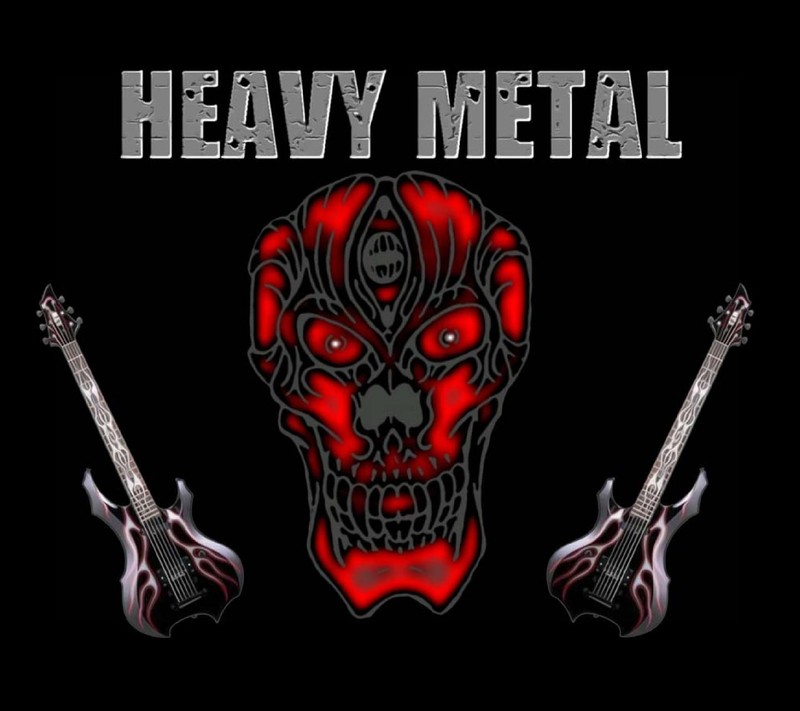 Близкий план гитары с черепом на ней (хеви метал, heavy metal, череп)