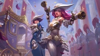 Queen's Duel: Miss Fortune and Fiora in Epic Battle