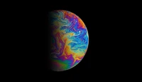 planet, soap bubble, astronomy, outer space, colorful wallpaper