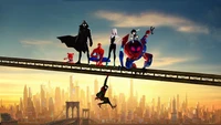 spider man into the spider verse, movie, spider ham, spider noir, peter parker wallpaper