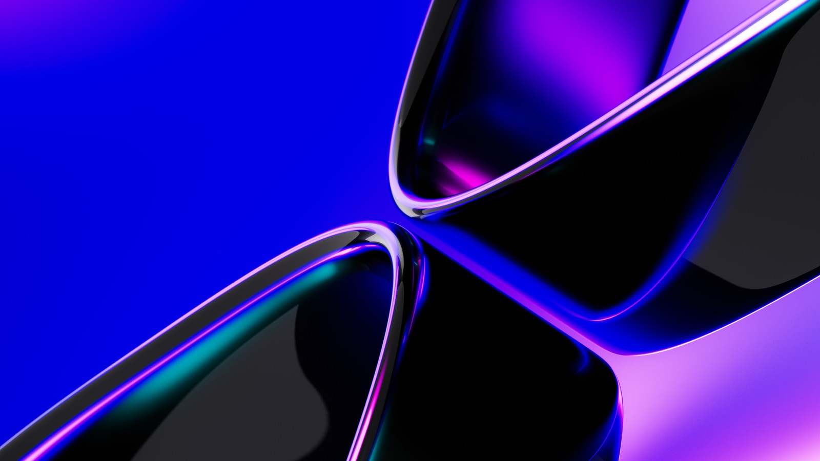 Un primer plano de un fondo abstracto púrpura y azul con un diseño curvado (fondo 3d, 5k, azul abstracto, abstracto, fondo de pantalla 4k)