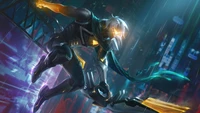 Project Varus: Futuristic Skin Splash Art from League of Legends