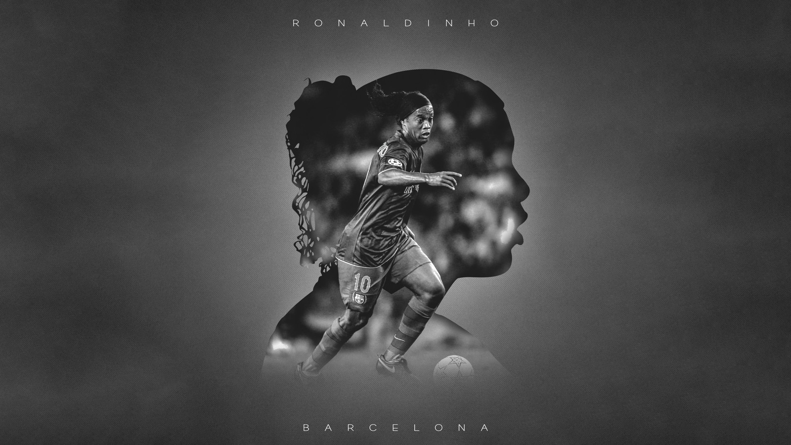 Скачать обои роналдиньо, ronaldinho, монохром, бразильский футболист, 5k