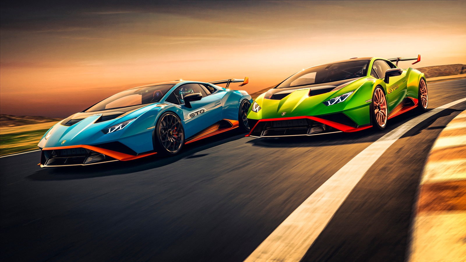 lamborghini huracán sto, race track, 2021, 5k, cars wallpaper