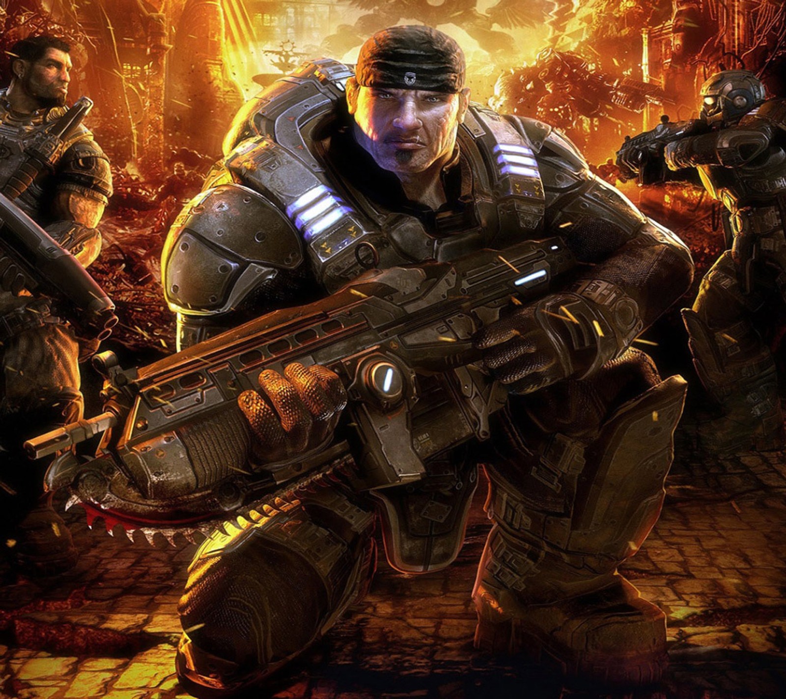 Скачать обои gears of war 3, hd