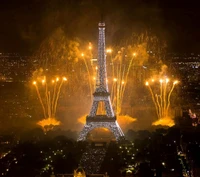 natal, férias, luzes, noite, paris