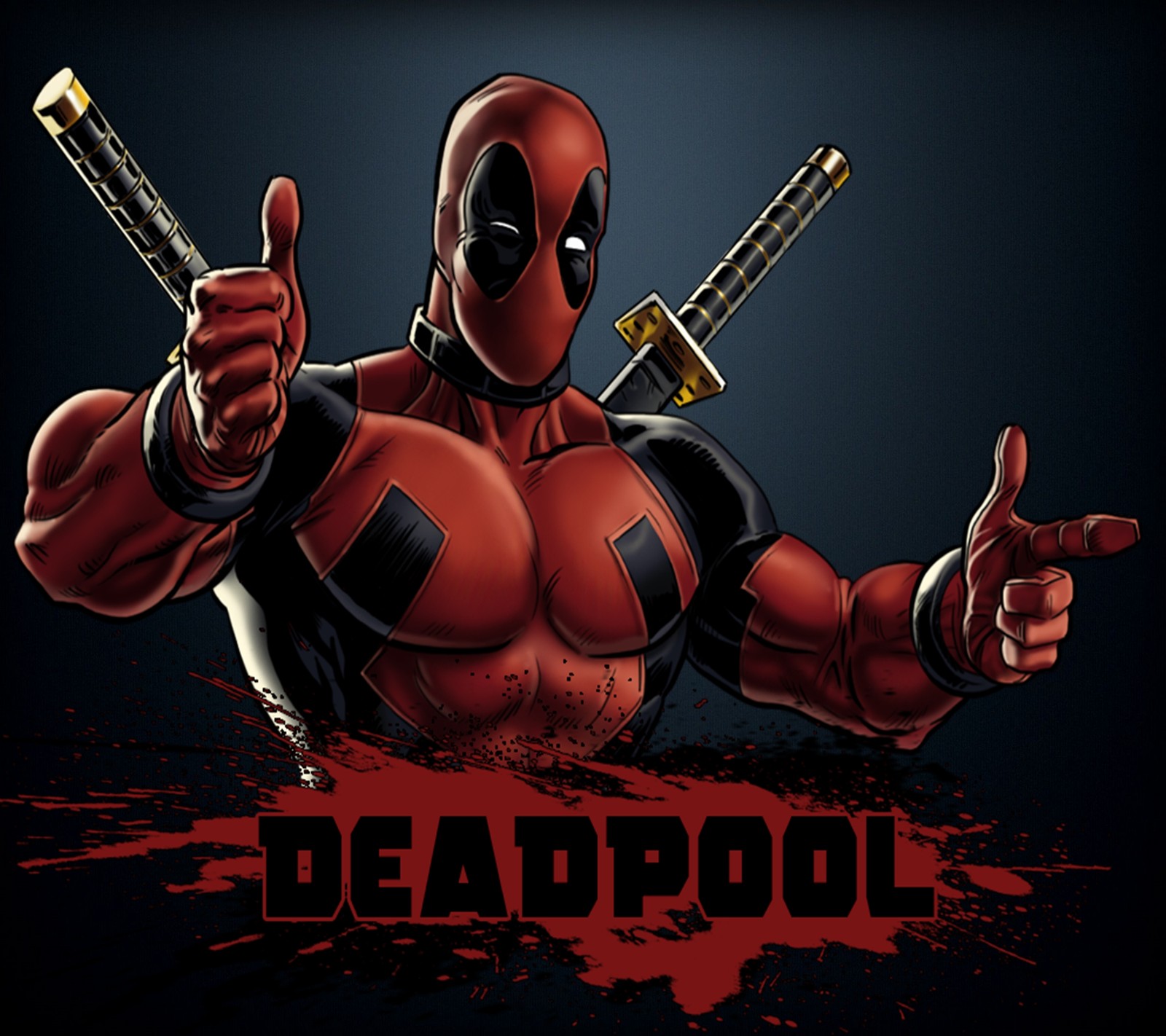 Deadpool - персонаж комиксов marvel (логотип, фильм)