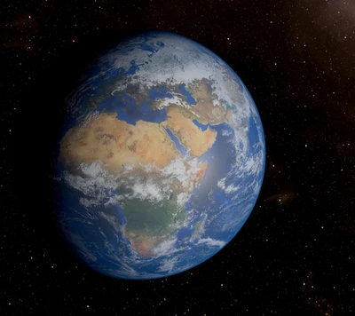 3D Representation of Earth in Space