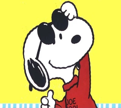 Snoopy o cachorro legal de óculos de sol